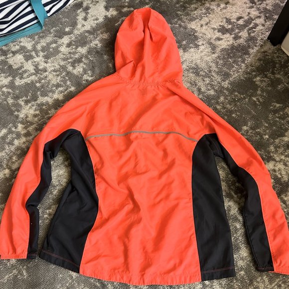 RBX Performance Men's Neon Orange Very Light Weight Hooded Jacket XL - Picture 3 of 3